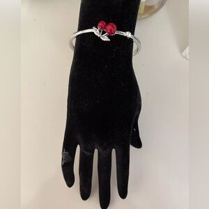 Sterling Silver Cherry Bracelet